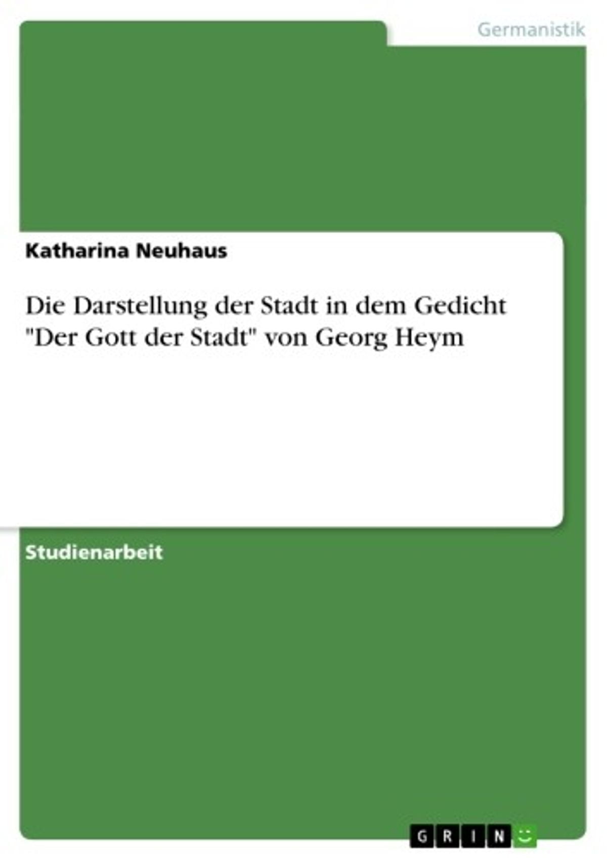 Der Gott Der Stadt Traduzione