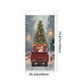 thumbnail image 3 of Christmas Door Cover Santa Claus Print Holiday Party Decoration Polyester Fabric Door Hanging for Home Indoor Outdoor Festive Decor, 3 of 6