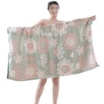thumbnail image 1 of Albornoz de spa para mujer con cierre ajustable hasta la rodilla, 1 of 5