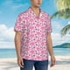 thumbnail image 3 of Fotbe Cool Flamingos Camisa Hawaiana para Hombre Unisex – Camisa Casual de Verano con Botones de Manga Corta de Algodón y Lino,X-Large, 3 of 7