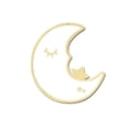 thumbnail image 1 of Espejo colgante con forma de luna de acrílico de madera Espejo decorativo encantador Adornos para el hogar de la habitación de los niños Advancent JJ18596-00, 1 of 6