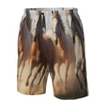 thumbnail image 4 of Logiee Horses running Print Mens Swim Trunks Quick Dry Board Shorts,Breathable Hawaii Beach Shorts Swimwear Bathing Suits-XX-Large, 4 of 6