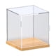 thumbnail image 4 of Caja de exhibición de figuras de acción de mostrador, vitrina de madera multifuncional a prueba de polvo 15x15x16cm, 4 of 9