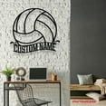 thumbnail image 4 of Craftnamesign Custom Water Polo Ball Metal Wall Art LED Light, Personalized Player Name Sign, 4 of 5