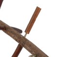 thumbnail image 5 of Pañuelo de pájaro, soporte de ladrido de madera natural, escalera giratoria, jaula de loro, juguete Afortunado Sencillez, 5 of 5