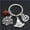 E2134, variant on Fashion Alloy Keychain with Halloween Pumpkin Wizard Broom Teeth Charms, Trendy Accessory for Women
