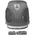 thumbnail image 4 of (M, gris) Conjunto de arnés y correa para perros liviano y antitirones, arnés tipo chaleco con clip trasero para perros pequeños y medianos, el mejor collar para perros para usar, 4 of 5