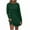 Green, variant on Women Sweatshirt Dress Lightweight Crew Neck Basic Baggy Long Sleeve Casual Shirts Dreses