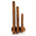 thumbnail image 4 of MegaChef 3 Piece Bamboo Checkered Pattern Cutting Board Set with Storage Holder, 4 of 9