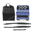 thumbnail image 1 of Accordion 62 Keys 60 Bass Key Professional Playing Instrument for Beginner Examination Dark Blue, 1 of 14