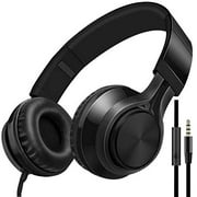 Over Ear Headphones with 5 Feet / 1.5M Cable, findTop 3.5mm Gaming Headset Noise Isolating with Mic and Volume Control
