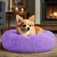 thumbnail image 5 of Secret Scope 20" Cat Dog Bed - Plush Round Pet Bed with Raised Edge for Small Medium Dogs & Cats, Machine Washable (Coffee Brown), 5 of 12