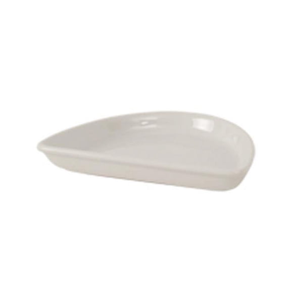 Tuxton  Vitrified China Half Moon Dish Eggshell - 7 in. - 2 Dozen