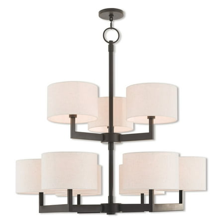 High Country Foyer Chandelier - Livex Lighting Hayworth 9 Light Foyer Chandelier