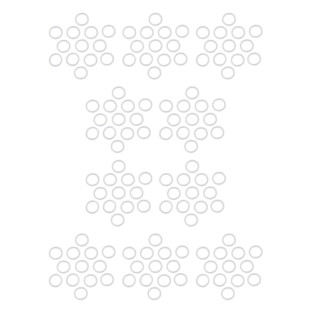 Riwesomey 200 Pieces Machine Repair Silicone O-ring Industrial Leakproof Seal Assorted Kit Accessories Maintenance Gaskets Rings Blanco 10piezas Riwesomey CBP503690
