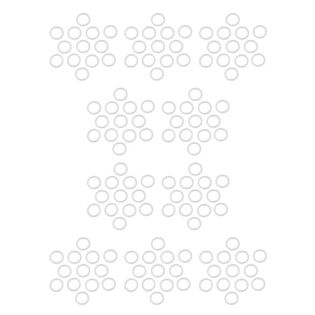 Speravity 200 Pieces Machine Repair Silicone O-ring Accessories Seal Assorted Leakproof Industrial Rings Kit Gaskets Maintenance Blanco 10piezas Speravity CBP503690