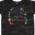 thumbnail image 4 of Inktastic She is Fierce Funny Shakespeare Quote Girls Baby Bodysuit, 4 of 5