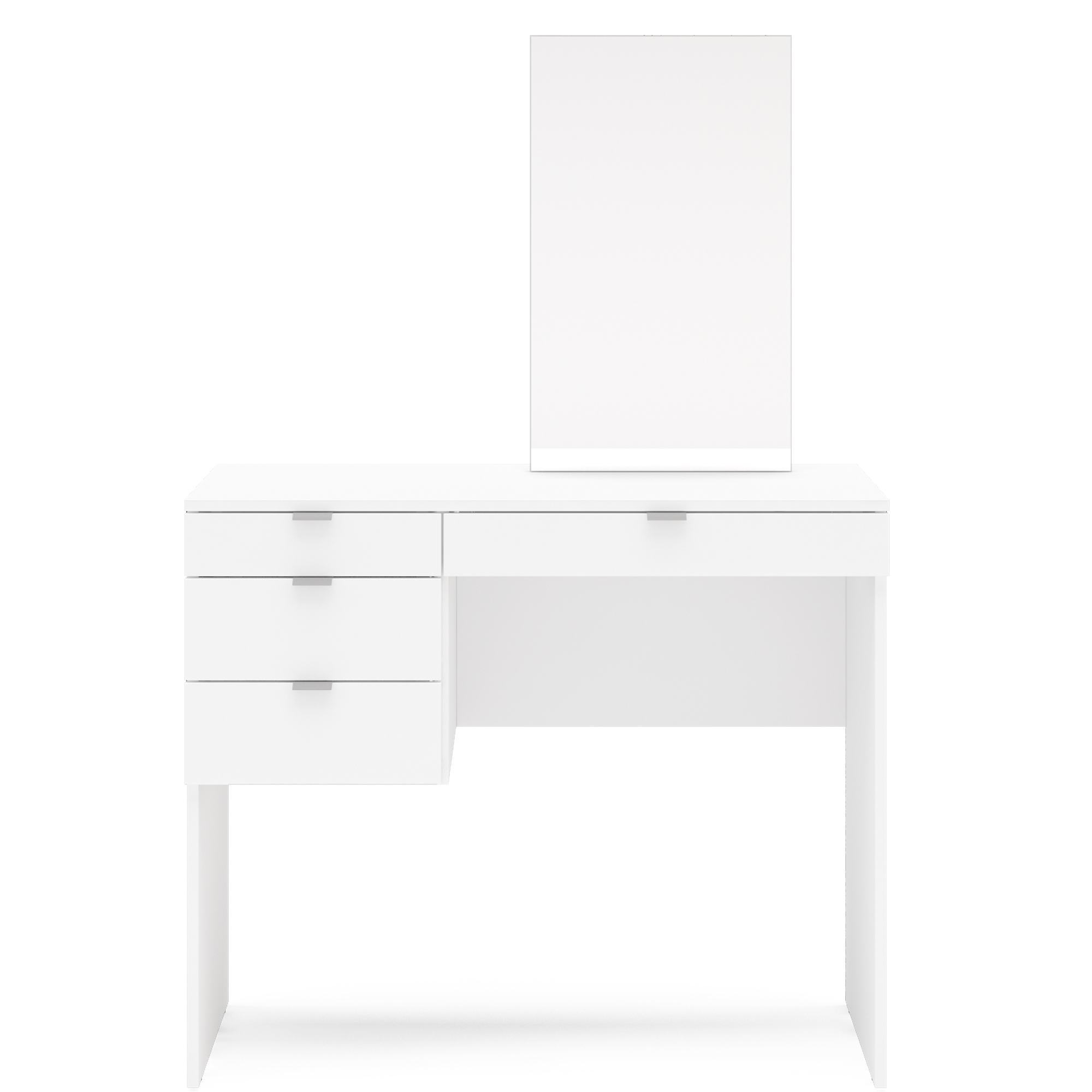 Boahaus Maia Modern Vanity Table, White Finish, for Bedroom - image 2 of 9