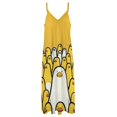 thumbnail image 4 of Fun And Playful Duck Sleeveless Dress Woman Fashion Long Dresses Women's Summer Suit Dress Summer 2025 Women, 4 of 7