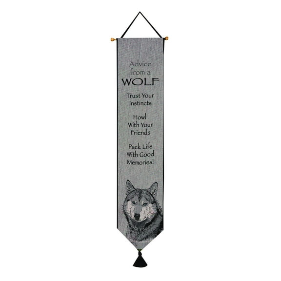 Manual Woodworkers & Weavers Bell Pull, Your True Nature, Advice from a Wolf