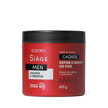 Eudora - Linha Siage Men - Creme para Pentear Cachos 450 gr - (Siage Men Collection - Combing Cream Net 15.87 Oz)