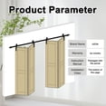 thumbnail image 5 of 50" X 84" Pine Solid Core Wood Unfinished K/Plank Bi-Fold Barn Door With Installation Hardware Kit, 5 of 8
