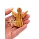 thumbnail image 1 of Figura de ángel guardián de madera de olivo de Dacaret Factory, 6 cm, 1 of 7