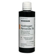 McKesson Hydrogen Peroxide Topical Solution, 4 ounce Bottle, 3% Strength, 24 Count
