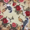 thumbnail image 2 of Paper Napkins Decorative Disposable Napkins Floral Pattern Birds Printing Decoupage Paper For Dinner Tableware 20 Count (Red), 2 of 4
