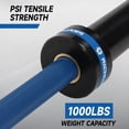 thumbnail image 3 of 7ft Olympic Barbell, Barbell for Weightlifting and Powerlifting 45lb, Olympic Bar for 1000lbs Capacity, Weight Bar Fit 2” Standard Weights，Blue, 3 of 7