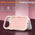 thumbnail image 3 of Funda magnética para iPhone 17 Pro Max, compatible con MagSafe, diseño de marco ondulado transparente 2025, funda protectora de borde suave, bonita, transparente, mate, a prueba de golpes, 3 of 6