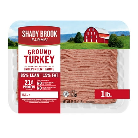 Shady Brook Farms® 85% Lean / 15% Fat Ground Turkey Tray, Fresh, 1 lb.