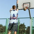 thumbnail image 5 of Pofeuu Cute Gnomes in USA1 Print Basketball Jersey, Shirts for Men Youth Basketball Jersey Crew Neck-XX-Large, 5 of 6