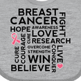 thumbnail image 4 of Inktastic Breast Cancer Awareness Month Saying Boys or Girls Baby Bib, 4 of 4