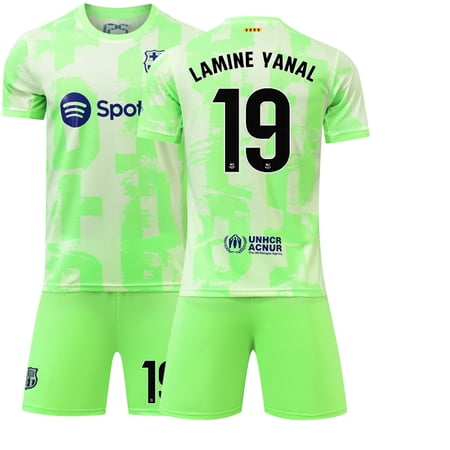 2025 New Men Boys Soccer Uniform GAVI 6 F.DE JONG 21 LAMINE YAMAL 19 Football Jersey
