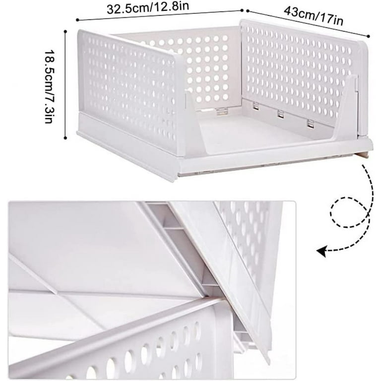 1pc 26l White Drawer Organizer with Metal Frame, Closet Organizers and  Storage Towel Clothes Storage Containers Storage Bags, Closet Organizer  Organization and Storage Closet Storage Bins, Large Storage Baskets  Collapsible for Dormitory