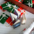 thumbnail image 2 of Calendario Adviento Mini Adorno Libro Reutilizable para Amantes Los Libros () Verde, 2 of 9