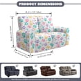thumbnail image 3 of Xoenoiee Colorful Dog Paw Heart Star Print 6 Pieces Recliner Loveseat Slipcover Leak-proof Jacquard Stretch Soft Sofa Couch Cover Anti-Slip Furniture Protector for Kids, Pets, 3 of 6
