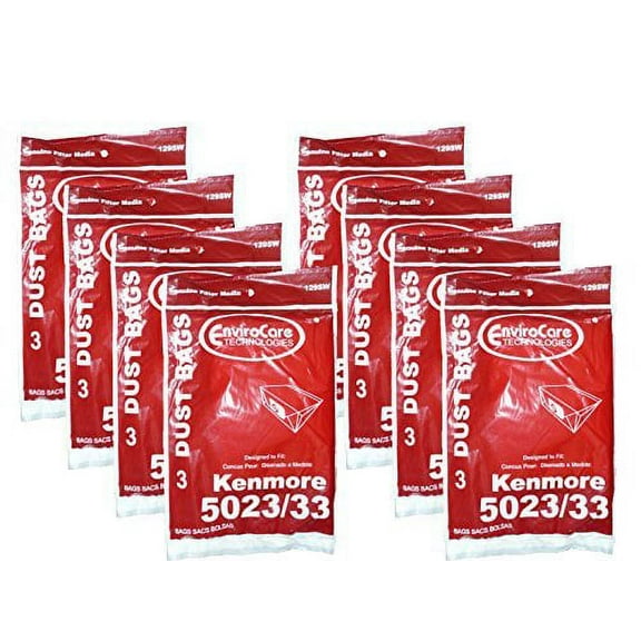 24 Compatible with Kenmore Sears Allergy Vacuum Bag, Canister Vacuum Cleaners, 5023-5033 Bag Cha