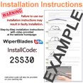 thumbnail image 3 of 1978 Chevrolet Caprice Wiper Blades (Set of 2), 3 of 4