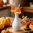 thumbnail image 3 of Fall Stems, 18.9X8.27 inch Faux Maple Leaf Stem, Artificial Fall Pumpkin Pick, Orange Berry & White Berry Sprig, Autumn Floral Spray, Vase Arrangement Filler, Farmhouse Thanksgiving Home Decor, 3 of 3
