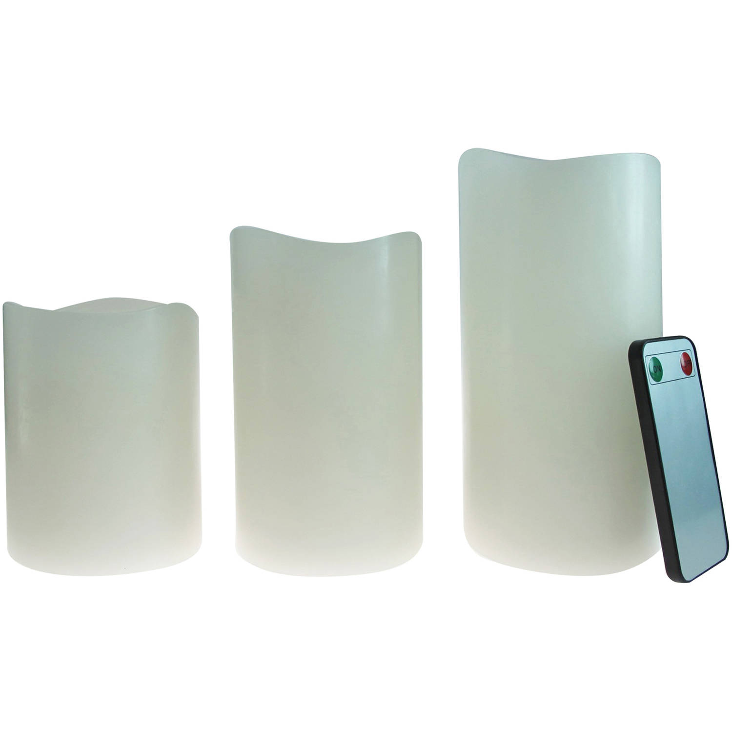 Better Homes & Gardens Flameless LED Pillar Candles 3-Pack Vanilla Scented - image 4 of 9