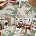 thumbnail image 6 of Summer Cactus Washable Area Rugs 2.7'x5', Pink Flower Tropical Plants Sunset Watercolor Low Pile Throw Living Room Rug Non-Slip Sturdy Edge Binding Carpet for Indoor Entryway Bedside Kitchen, 6 of 9