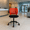 Sienna Black, variant on Homy Casa Modern Swivel Office Lobby Reception Chair for Professional Waiting Room, Pebble gray