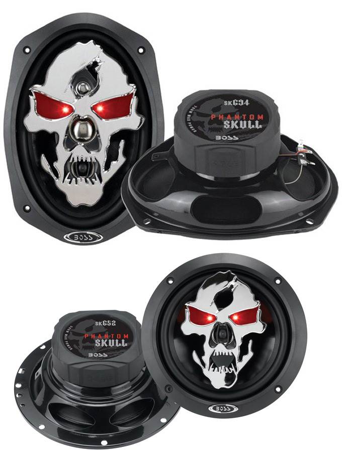 2) BOSS SK694 6x9" 700W 4 Way Car Speakers + BOSS SK652 6.5" 300W Car
