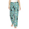 thumbnail image 2 of Goofa Cute Dog Printed Soft Pajama Pants for Women, Wide Leg Comfy Casual Lounge Yoga Pants-Large, 2 of 9