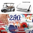 thumbnail image 6 of XYZCANDO 250th Anniversary American Flag Floral Golf Cart Seat Cover | 4 Pockets Non-Slip Washable Universal Accessory for 2-Seat Golf Cart, 6 of 9