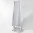 thumbnail image 5 of Tia Pristine White Jewelry Armoire - Lockable with LED Lights, Crystal Border, Full Length, 5 of 10