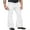 White, variant on Gupgi Men Retro Flare Pants Solid Color Mid Waist Trousers Casual Classic Bell Bottom Pants