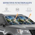 thumbnail image 4 of Vsdgher Largemouth Bass Jumping Out of The Water Print Car Windshield Sun Shade, Reflective Sunshade Window Sunshade Sun Visor Protector Fit for Cars,Trucks,SUVs-Medium, 4 of 6
